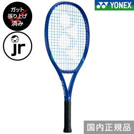 張り上げ済 硬式テニス ジュニア キッズ ラケット テニス ヨネックス Eゾーン25 専用ケース付き 初心者 エントリー ガット付き 男の子 女の子 EZONE25 08EZ25G 【365日あす楽対応】