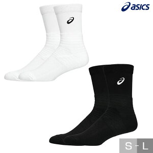 アシックス テニス メンズ レディース RESOLUTION クルーソックス ハーフソックス ソックス ショート丈 ショートソックス 白 黒 靴下 23-25cm 25-27cm 27-29cm ASICS 3043A114 【365日あす楽対応】 2025NEWモデ
