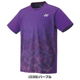 ヨネックス テニス バドミントン ユニゲームシャツ メンズ レディース フィットスタイル テニスウェア 半袖 トップス UVカット 吸汗速乾 ストレッチ 制電 YONEX 10540