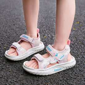【送料無料】サンダル キッズ 子供用 ジュニア 女の子 マジックテープ サポシューズ 子供靴 子供 スポーツサンダル ベビー キッズサンダル kids ブラック ウォーターシューズ 無地 脱ぎ履き簡単 ビーチサンダル 子ども 子供用 アクアシューズ アウトドア キラキラ