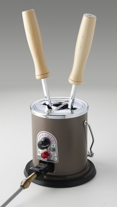 楽天市場】【送料無料】タキイ電器 和裁電気鏝(コテ)2丁立 和裁鏝 茶色 
