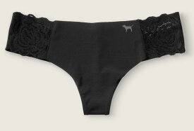 ヴィクトリアシークレット PINK No-Show Thong Tバック ブラック XS