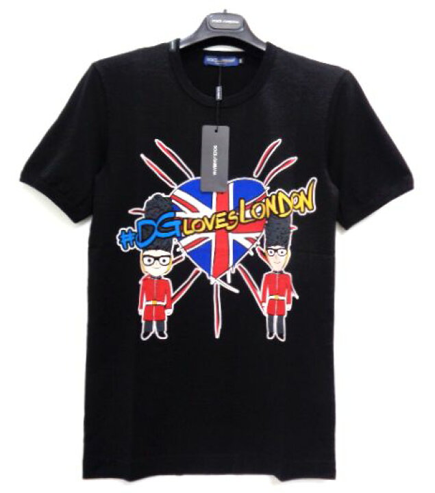 楽天市場】メンズ ドルチェ＆ガッバーナ プリント Tシャツ ブラック 50 
