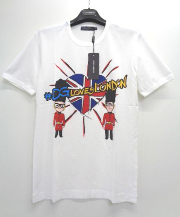 楽天市場】メンズ ドルチェ＆ガッバーナ プリント Tシャツ ホワイト 50 