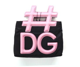 新品 ドルチェ&ガッバーナ 2WAY ハンドバッグ ショルダーバッグ インスタ ブラック×ピンク