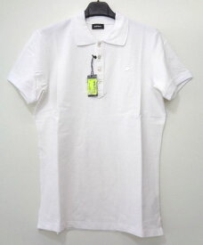 メンズ ディーゼル ワンポイント ポロシャツ ホワイト XL