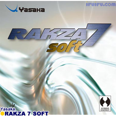 さらに使いやすくなったハイブリッドエナジー型ラバー！  送料無料  卓球 ラバー YASAKA ヤサカ  ラクザ ７ ソフト