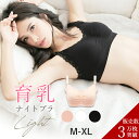 ナイトブラ 育乳ナイトブラ Lightバストアップ ノンワイヤーブラジャー単品 3color ブラック ホワイト ピンクベージュ【メール便送料無料】【tu-ha...