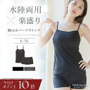 【最大20％OFFクーポン】ラッシュガードのインナーに ♪「水陸両用」楽盛りブラトップ胸元カバー&お揃いショーツ 上下…