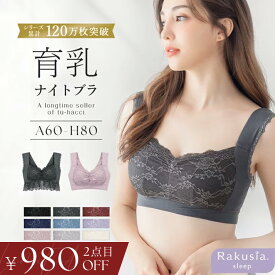 【最大20％OFFクーポン】お得な福袋も♪2点で6,960円⇒5,980円〜育乳ナイトブラ ナイトブラ 夏 昼夜兼用 ブラジャー 授乳ブラ マタニティブラ 脇高 可愛い 大きいサイズ ノンワイヤー ラクシア 授乳 送料無料 イチオシ商品【tu-hacci】