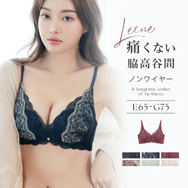 【最大20％OFFクーポン】痛くない脇高谷間ブラ〜Leeneシリーズ〜 セレニティノンワイヤーブラ 大きいサイズ補正ブラ 脇高 ブラジャー 補正下着 かわいい レディース インナー 下着 【グラマーサイズ】【ブラ単品】【tu-hacci】