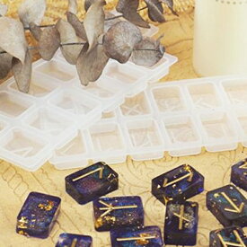 ルーンストーンの抜き型/シリコンモールド/製菓、製氷器、チョコレート、レジン型、アクセサリーパーツ等に。/占い