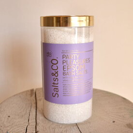バスソルト 1kg【洋梨、バニラ＆フリージアの香り】"Party Pleasures" パーティーの歓び Salts&Co.ヒマラヤの塩/入浴剤/バスケア/ギフト,プレゼント Epsom