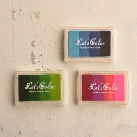 【1点】水性グラデーション・スタンプインク/スタンプ台/はんこ/文具