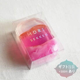 【ピンクピオニー】宝石石鹸 ピンクピオニー芍薬の香り 55g/森石鹸/ギフト/バスケア