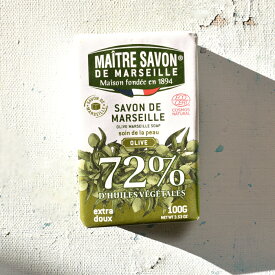 【オリーブ72％】サボン・ド・プロヴァンス 植物性フレグランスソープ 石鹸_100g/バスケア