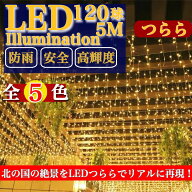 イルミネーション 屋外 つらら 5m 120球 全5色 室外 コンセント式 防水 おしゃれ クリスマス ライト ツリ…