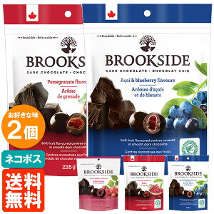 �y2�܃Z�b�g�E���������z�u���b�N�T�C�h �_�[�N�`���R���[�g 235g×2 BROOKSIDE CHOCOLATE �l�R�|�X