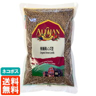 【送料無料・ネコポス】アリサン 有機茶レンズ豆 500g Organic Brown Lentils