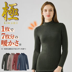 グンゼ ハイネック レディース 秋冬 吸湿発熱 裏起毛 ストレッチ 超厚手 おしゃれ 起毛 タートルネック 長袖 トップス あったかインナー 暖か 温め 女性 下着 肌着 直営店限定 ホットマジック 極 HOTMAGIC MH5945R M-LL