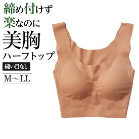 グンゼ キレイラボ ブラジャー ハーフトップ レディース シームレス 美胸 ノンワイヤー 綿混 オーガニックコットン 縫い目なし ひびきにくい 美胸 黒 ベージュ 透けにくい KIREILABO Fitte 透け対策