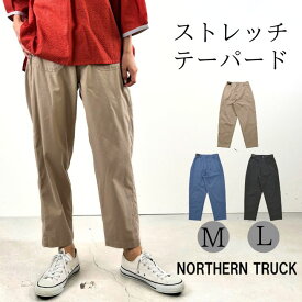 サイド切替 スリム テーパード パンツ レディース イージーパンツ ウエストゴム ストレッチパンツ ノーザントラック ノースオブジェクト NORTHERNTRUCK 大きいサイズ ゆったり 大人 可愛い ナチュラル カジュアル 服 [M便 1/1]