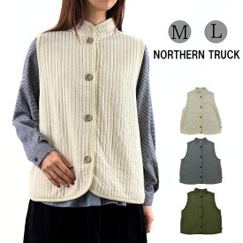 スタンドカラー キルトベスト 中綿ベスト レディース アウター ノーザントラック ノースオブジェクト NORTHERNTRUCK ジャケット ハイネック 大きいサイズ 大人 可愛い ナチュラル カジュアル 服 秋冬 [M便 不可]