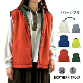 アウトドア リバーシブル ベスト レディース アウター ノーザントラック ノースオブジェクト NORTHERNTRUCK ジャケット ノーカラー スタンドカラー ハイネック 大きいサイズ 大人 可愛い ナチュラル カジュアル 服 秋冬 [M便 不可]