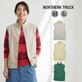 スタンドカラー 裾バルーン ベスト ノースリーブ レディース ノーザントラック ノースオブジェクト NORTHERNTRUCK レイヤードスタイル トップス スエット 無地 大きいサイズ 大人 可愛い ナチュラル カジュアル 服 [M便 1/1]