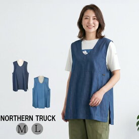 サイドタック入り ベスト レディース ノースリーブ プルオーバー ノーザントラック ノースオブジェクト NORTHERNTRUCK トップス 無地 ノーカラー チョッキ 大きいサイズ 大人 可愛い ナチュラル カジュアル 服 [M便 1/1]