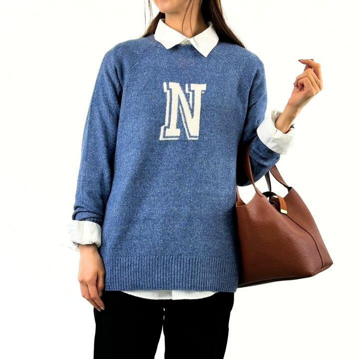 楽天市場】【福袋対象B】 Nロゴ入り ニット プルオーバーニット 
