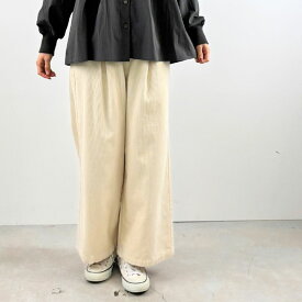 無地＆柄 タックワイド パンツ レディース イージーパンツ ウエストゴム セミワイド ストレート パンツ Keitto ケイット ノースオブジェクト 大きいサイズ ツイル チノパン ゆったり 大人 可愛い ナチュラル カジュアル 服 [M便 不可]