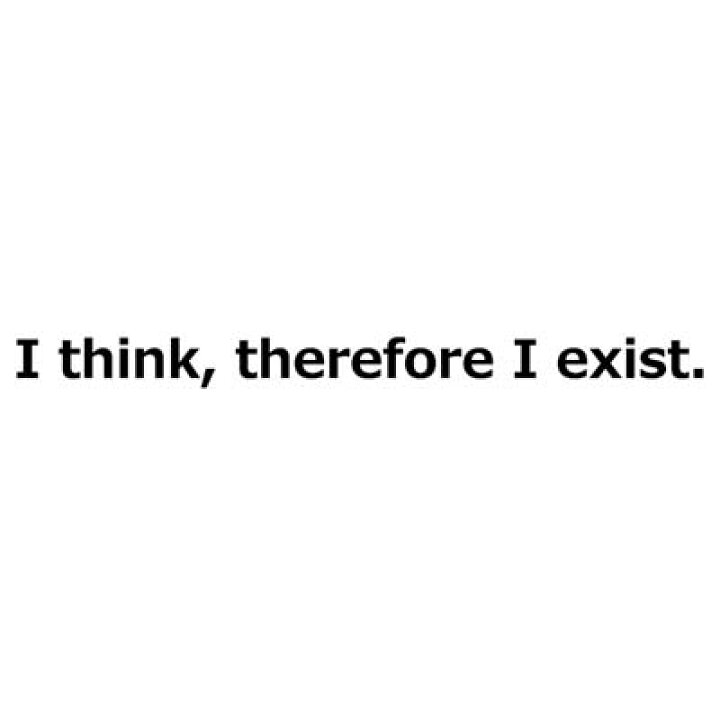 楽天市場 I Think Therefore I Exist デカルト ドライ ｔシャツ グッズ 哲学 哲学者 我思う ゆえに我あり ロング ロンt Tuge9999 楽天市場店