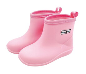 【送料無料】キッズレインブーツ　ピンク　S 86021