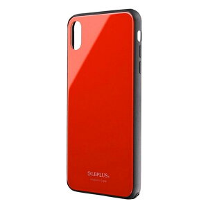 �y���������ziPhoneXS Max �w�ʃK���X�V�F���P�[�X SHELL GLASS ���b�h LP-IPLGSRD