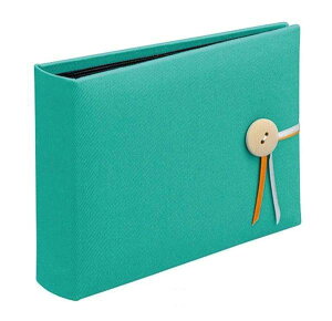 【送料無料】ナカバヤシ 雑貨調 ポケットアルバム L判1段ポケット (B)ブルー・FBPK-L40‐B