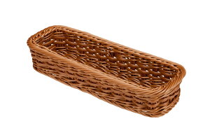 【送料無料】トーダイ PPラタン CB-002-BR カトラリーバスケット 小(2人用) ブラウン 01000201