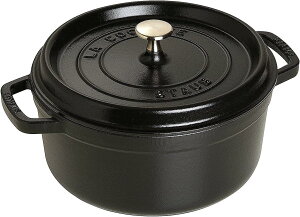 ストウブ ピコ ココット ラウンド 24cm 40500-241 [ブラック] (鍋  