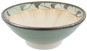 【送料無料】うつわ魯庵 青磁唐草6寸スリ鉢 523-0011