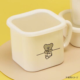 【送料無料】豊琺瑯 「ねずみのANDY」ホーローマルチスクエアポット AMJ-2301