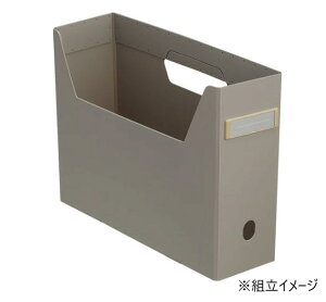 �y���������z LIHIT LAB.�i���q�g���u�j�@Roomy�@�{�b�N�X�t�@�C���@A4 �@�O���[�@F-291-27