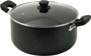 【送料無料】 パール金属 ママディナーα マーブルダイヤモンドIH対応ガラス蓋付深型大型鍋 30cm HC-394