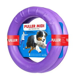 Dear・Children　ドッグトレーニング玩具　PULLER Midi　中　犬　ドーナツ型　プラー　おもちゃ　丈夫　歯に優しい　投げる　持ってくる　浮く　引っ張る　ジャンプ　スポーツ　ドッグラン　遊ぶ　軽量　頑丈