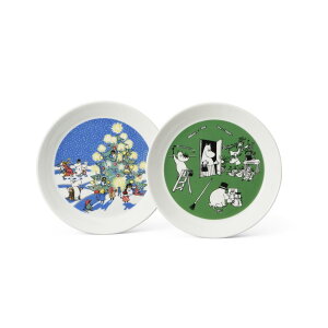 【送料無料】 (A) Moomin ムーミン コレクターズ プレートセット ドローイング&クリスマス 1059787
