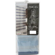【送料無料】デザインバスカーテン ブルー 130cm×178cm DBC-131 B