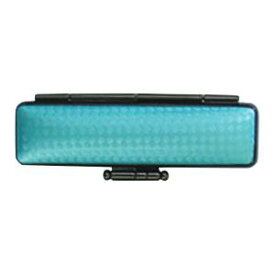 【送料無料】印鑑ケース ライトカーボンケース 15×60用 ブルー CA-LC-09