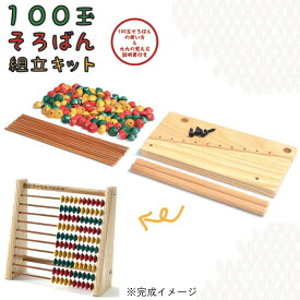 【送料無料】日本製 知育玩具 ダイイチ 播州そろばん 100玉そろばん組立キット BKI-23