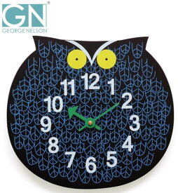 【送料無料】George Nelson ジョージ・ネルソン 壁掛け時計 Zoo Timer Clock フクロウ 約26×28×3.2cm 電池式 単3形 乾電池1本 （モニター用） 時計 ウォールクロック クロックGN901 台湾