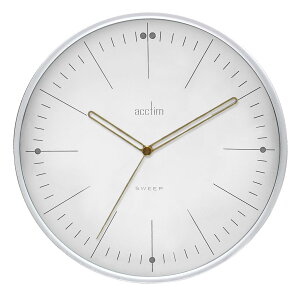 �y���������zacctim CLOCKS �E�H�[���N���b�N SOLNA AC22812 White