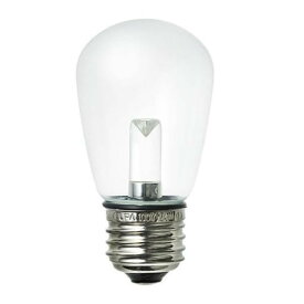 【送料無料】ELPA　防水型LED装飾電球 サイン球形 E26 クリア電球色　LDS1CL-G-GWP906